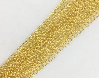 Gold Extender Chain // Qty 30 feet // BBB Supplies {FG019}