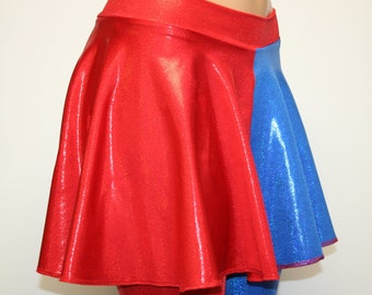 Harley Quinn Suicide Squad Red and Blue Cosplay Skirt. Suicide Squad Inspired Costume. All Sizes...Toddler thru Plus!