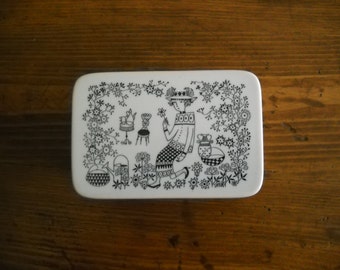 Arabia Finland Emilia Butter Dish With Lid Raija Uosikkinen