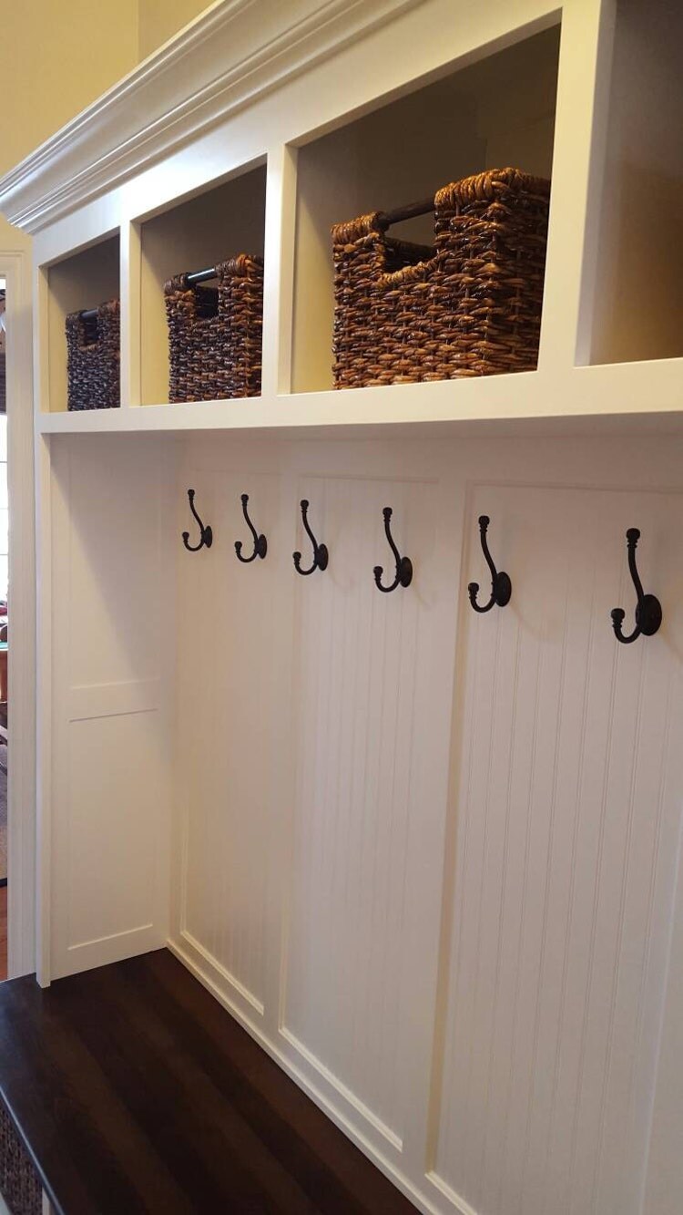 72 Maple Mudroom Bench Hall Tree Lockers by SpeckCustomWoodwork