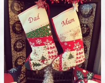 Personalised christmas stockings