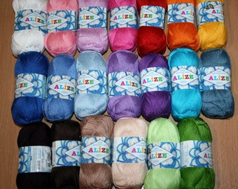 Summer yarn Alize Miss. Mercerized cotton.
