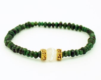 Moonlit Emerald Bracelet
