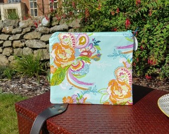 Floral Fabric Makeup Bag