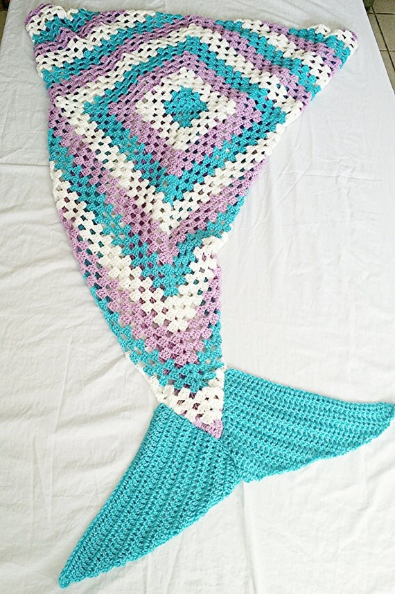 Crochet Mermaid Tail Blanket, mermaid tail blanket, gift ...