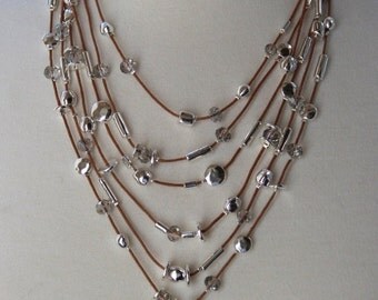 Santore Jewelry Long Labradorite Marquise Tassel Necklace