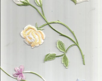 3 PC Flowers Iron on patch applique