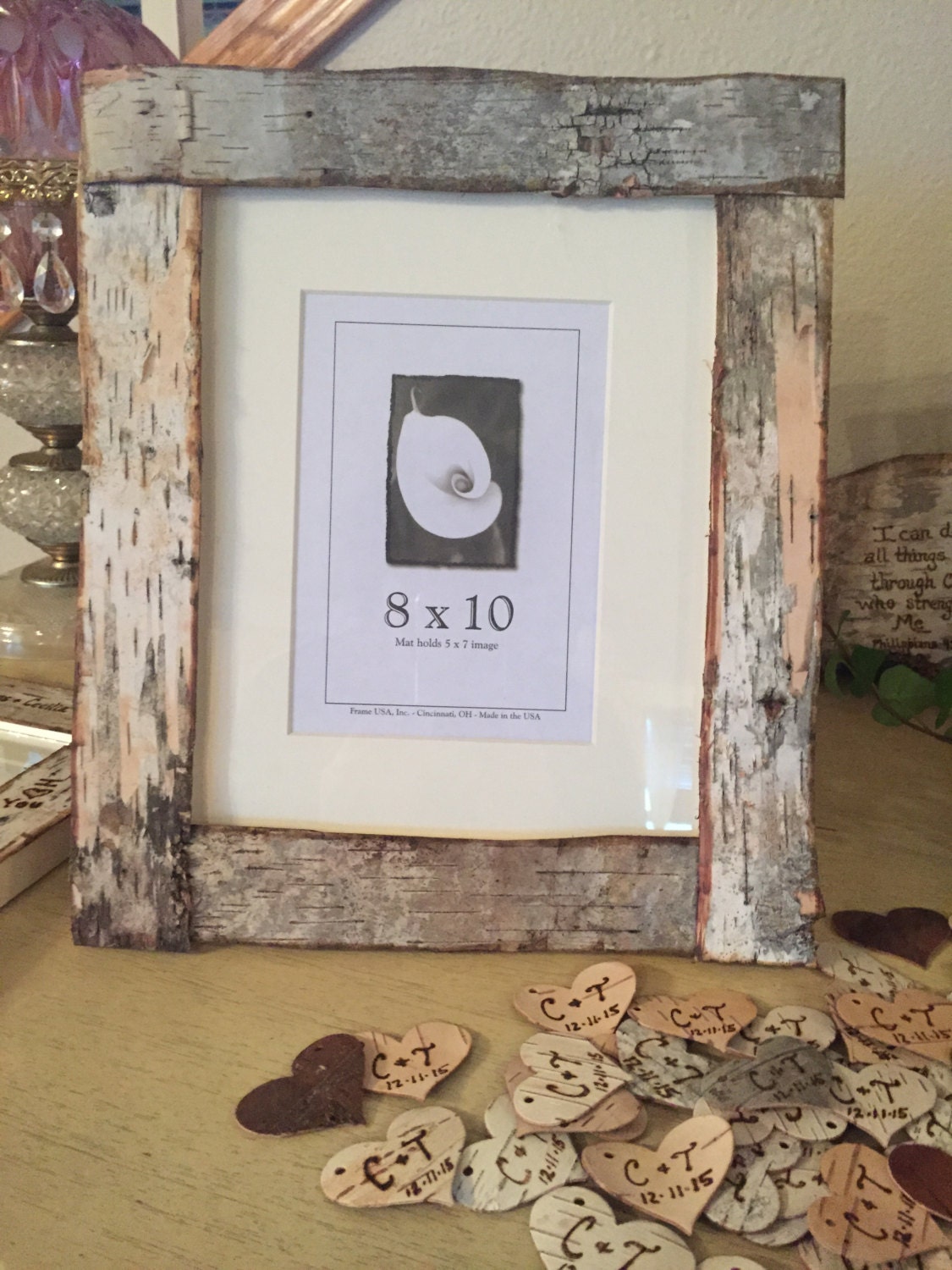 EcoFriendly 8x10 Birch Bark Picture Frame