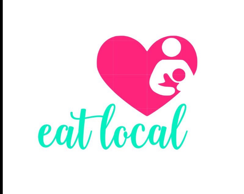 Breastfeeding Eat Local Decal Breastfeed by RandRHillCreations