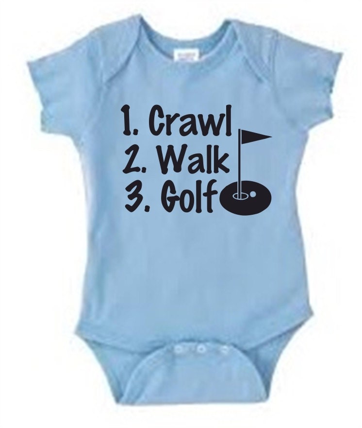 Golf Cute golfing Baby Bodysuit outfit for infant boy or girl
