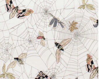 A Ghastlie Web by Alexander Henry Fabric Ghastly Butterflies in Natural