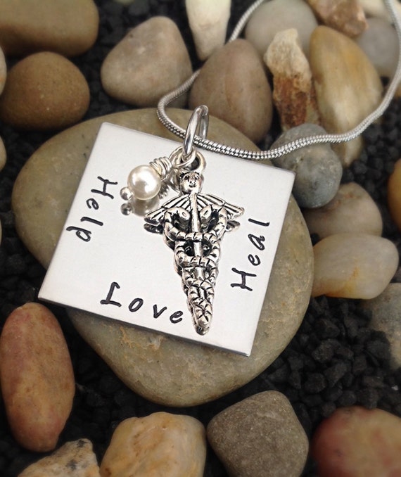 Nurses Necklace Nurses Jewelry Nurse Charm by StampsofLove4