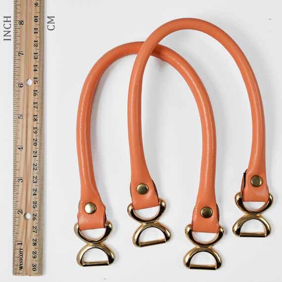 16 Faux Leather Handbag Handles with metal buckle by 1