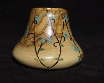 Inlayed Olive wood Bowl