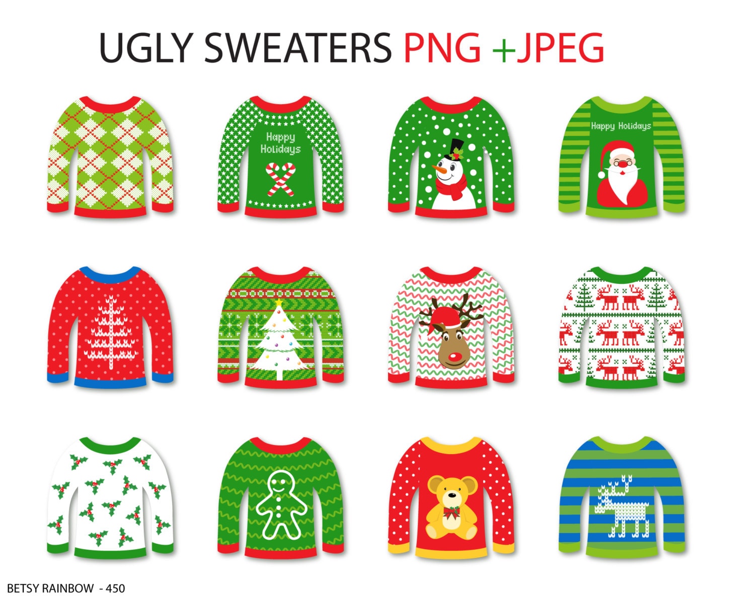 free ugly holiday sweater clip art - photo #23