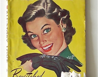 Romance Magazine, All-Story Love , Original 1953 Vintage Pulp, in Excellent Condition with Green-Eyed 'Good Girl' Cover Art