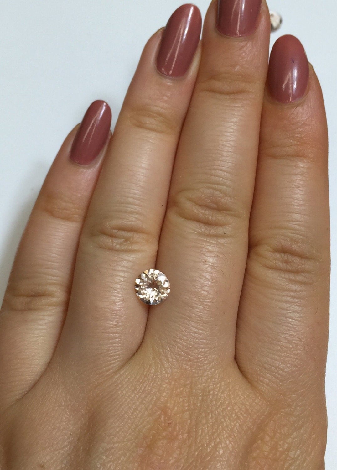 Loose Peach Pink Loose Natural Stone Eye