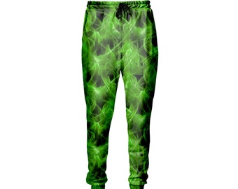 green flame pants