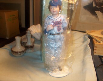 Gorgeous Avon Childhood Dreams Porcelain Doll Collection: "Grand Slammers"NIB, 1990's, WAS 25.00 - 50% = 12.50