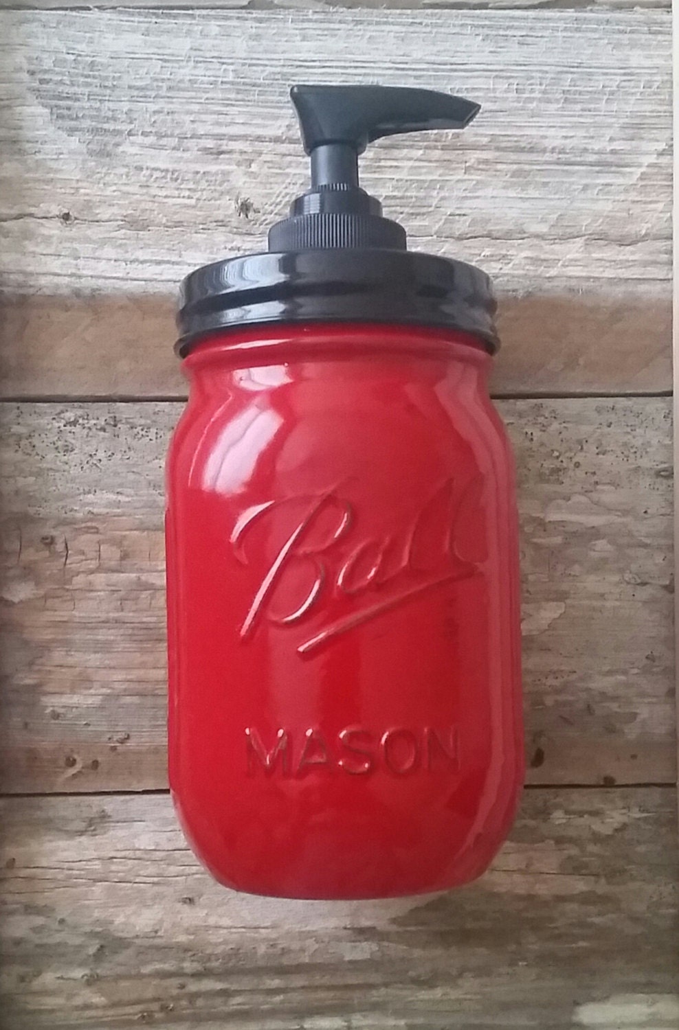 Country Living Vintage Red Soap Dispenser