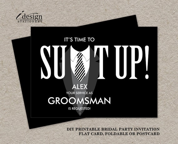 Free Printable Groomsmen Invitations 5