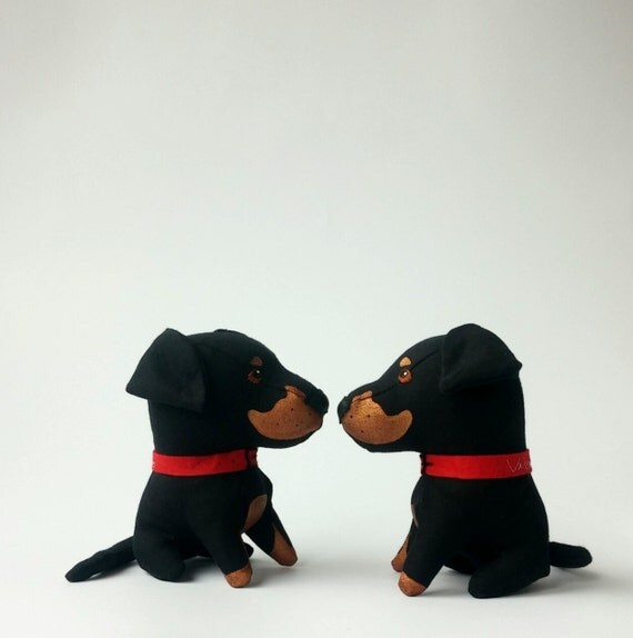 stuffed doberman pinscher