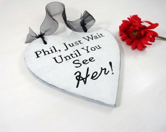 Ring Bearer Pillow Engraved Ring Bearer Sign Rustic Photo Prop Rustic Wood Heart Alternative Ring Bearer Sign Personalized Wedding Sign