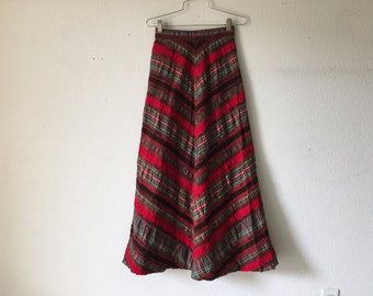 FREE SHIPPING - Vintage Maxi Skirt Summit of Boston