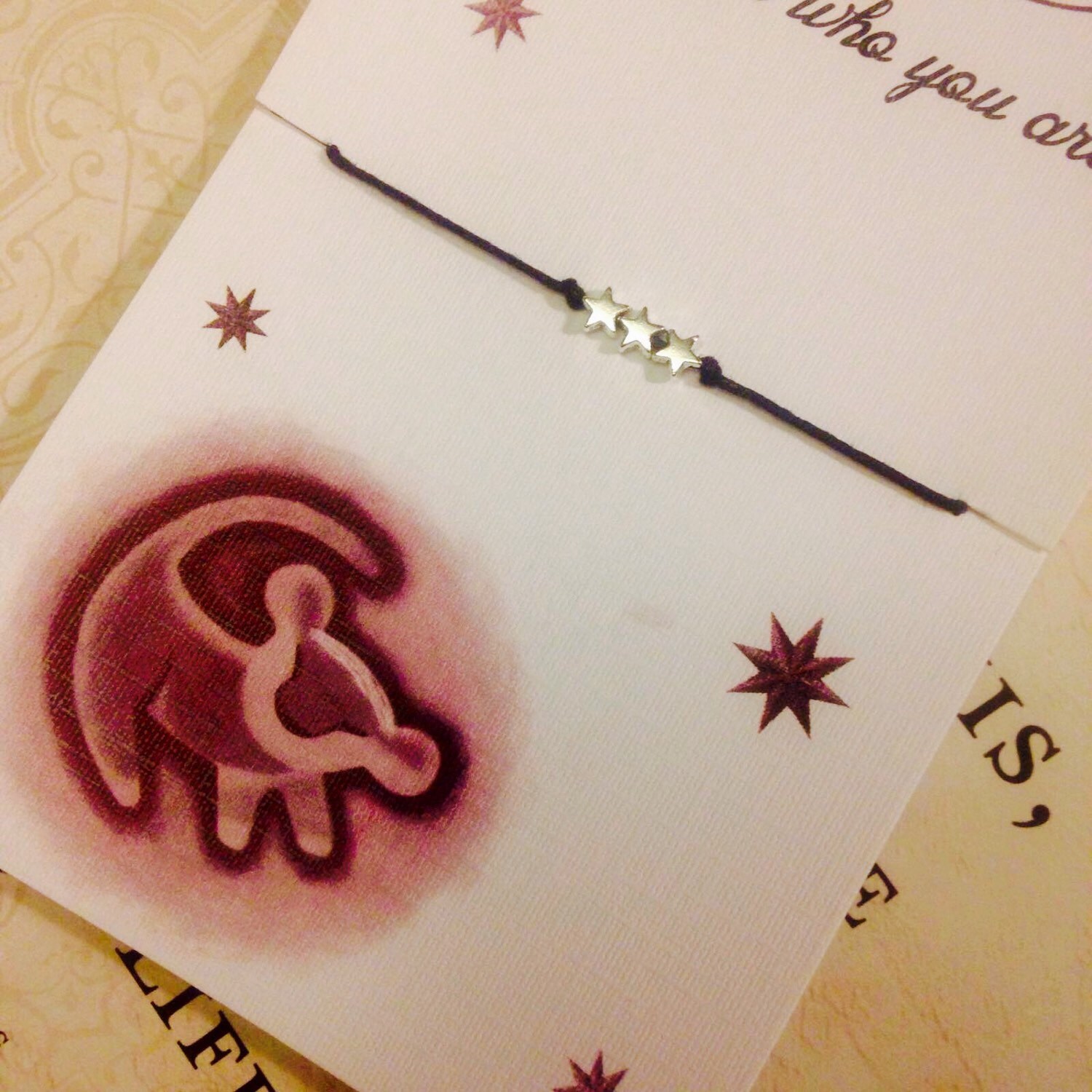 Lion King Vintage Handmade 'Star' Charm Bracelet