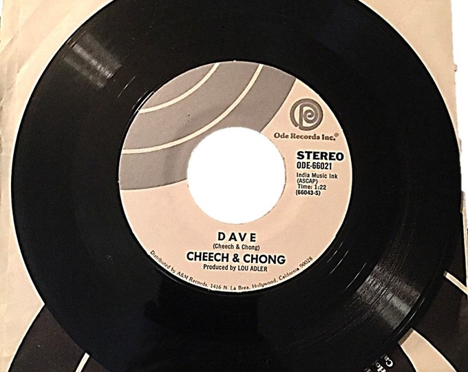 Vintage Cheech & Chong Vinyl - 1971 Santa Claus and His Old Lady and Dave - Comedy Sketckes by Cheech and Chong