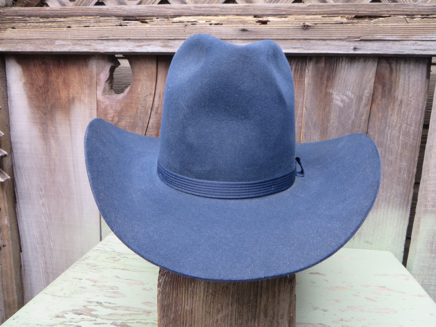 Resistol Beaver Hat 3X Cowboy Western Navy Blue by Cucarachaz