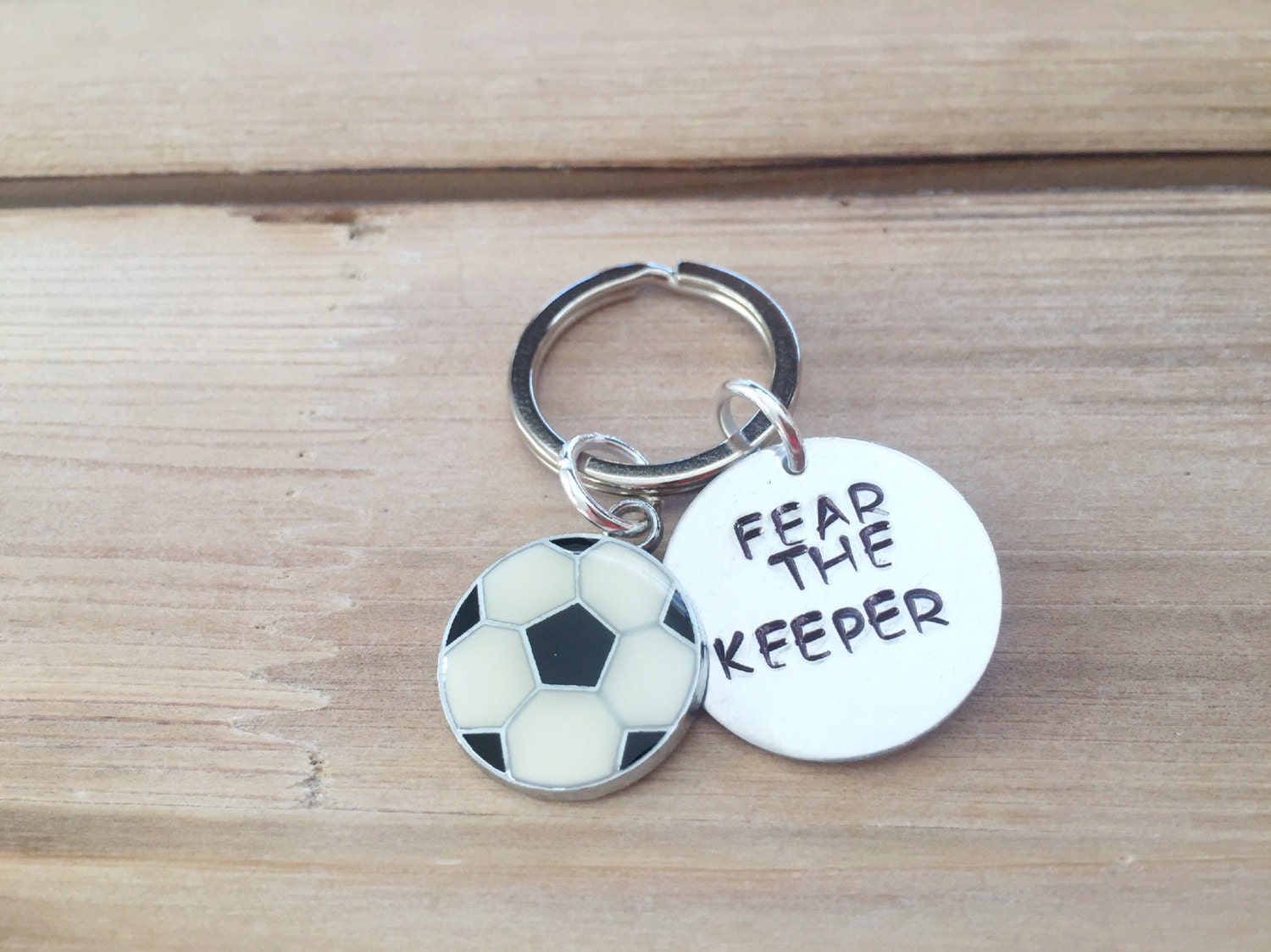 Soccer Goalie Keychain Fear the Keeper Soccer Mom