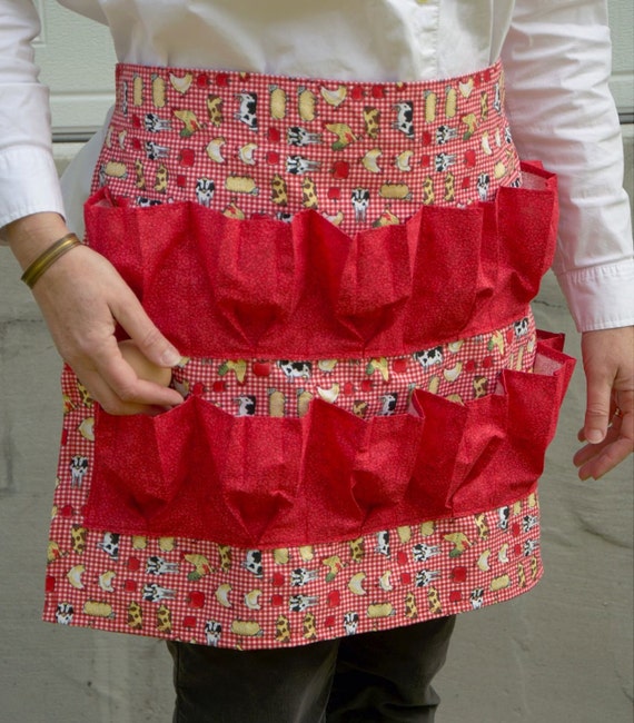 Personalized Egg Gathering Apron 12 pockets by SeventySevenWest