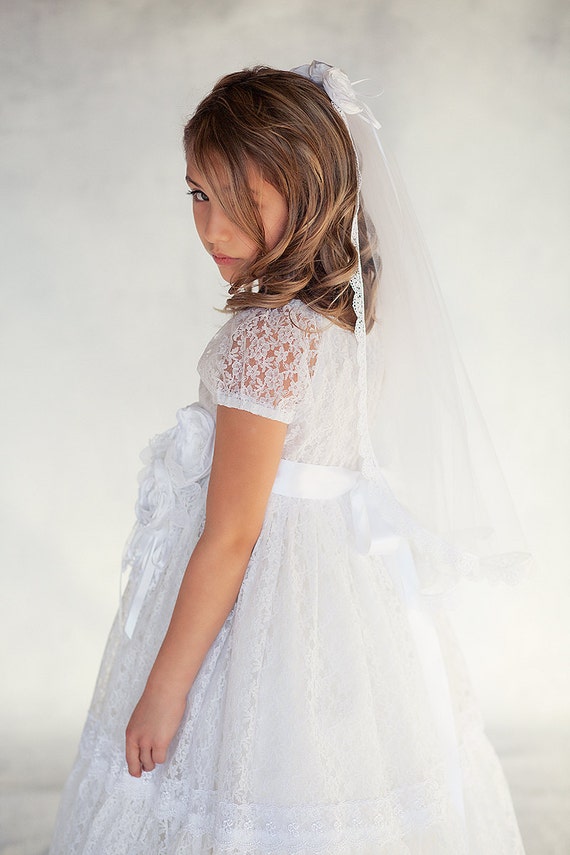 Girl's Veil Flower Girl Veil Bridal Veil Wedding