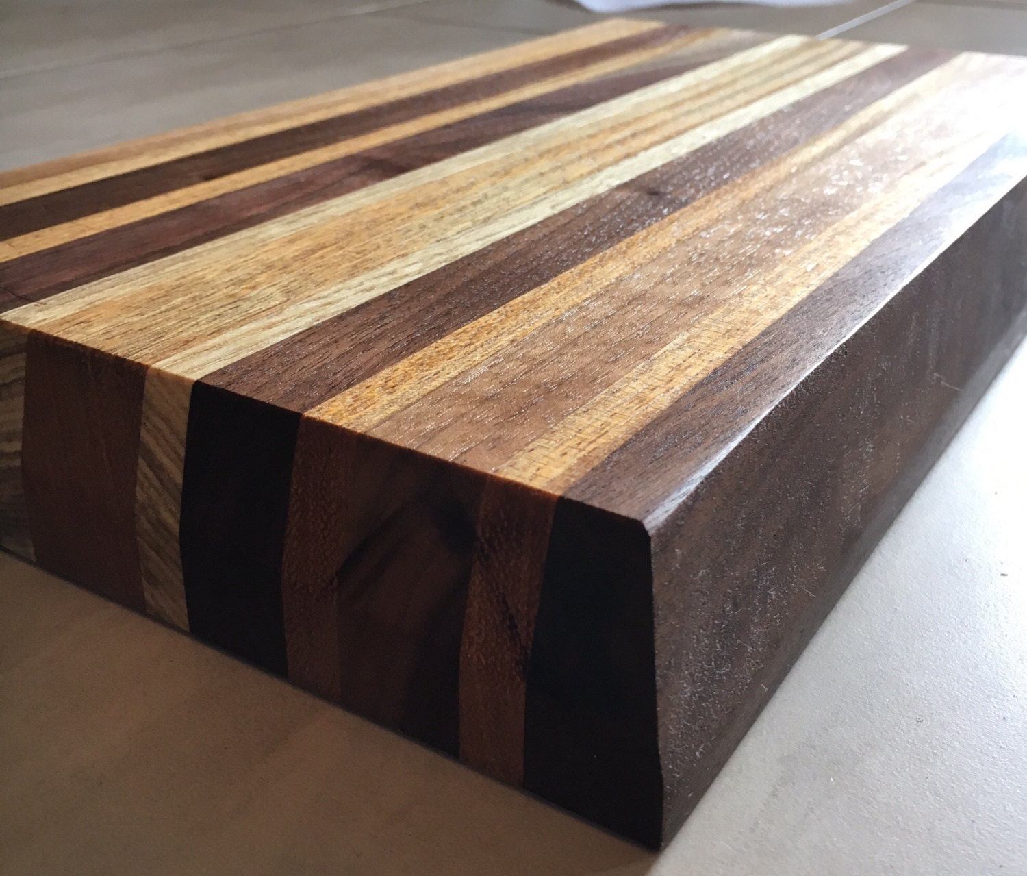 Thick Butcher Block Exotic Hardwoods by HFCustomWoodWorks on Etsy