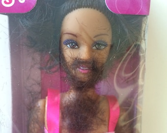 The Original Shave and Play Barbie, adult gag coworker gift sweater weird ugly funny party idea novelty present him her white elephant prank