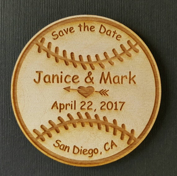 50 Baseball Wedding Favor Bride Groom Save the