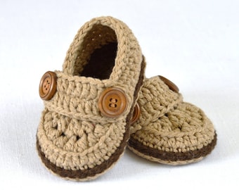 CROCHET Baby Booties PATTERN Little Loafers Easy photo tutorial crochet pattern for Baby Booties Crochet shoes Digital file Instant Download