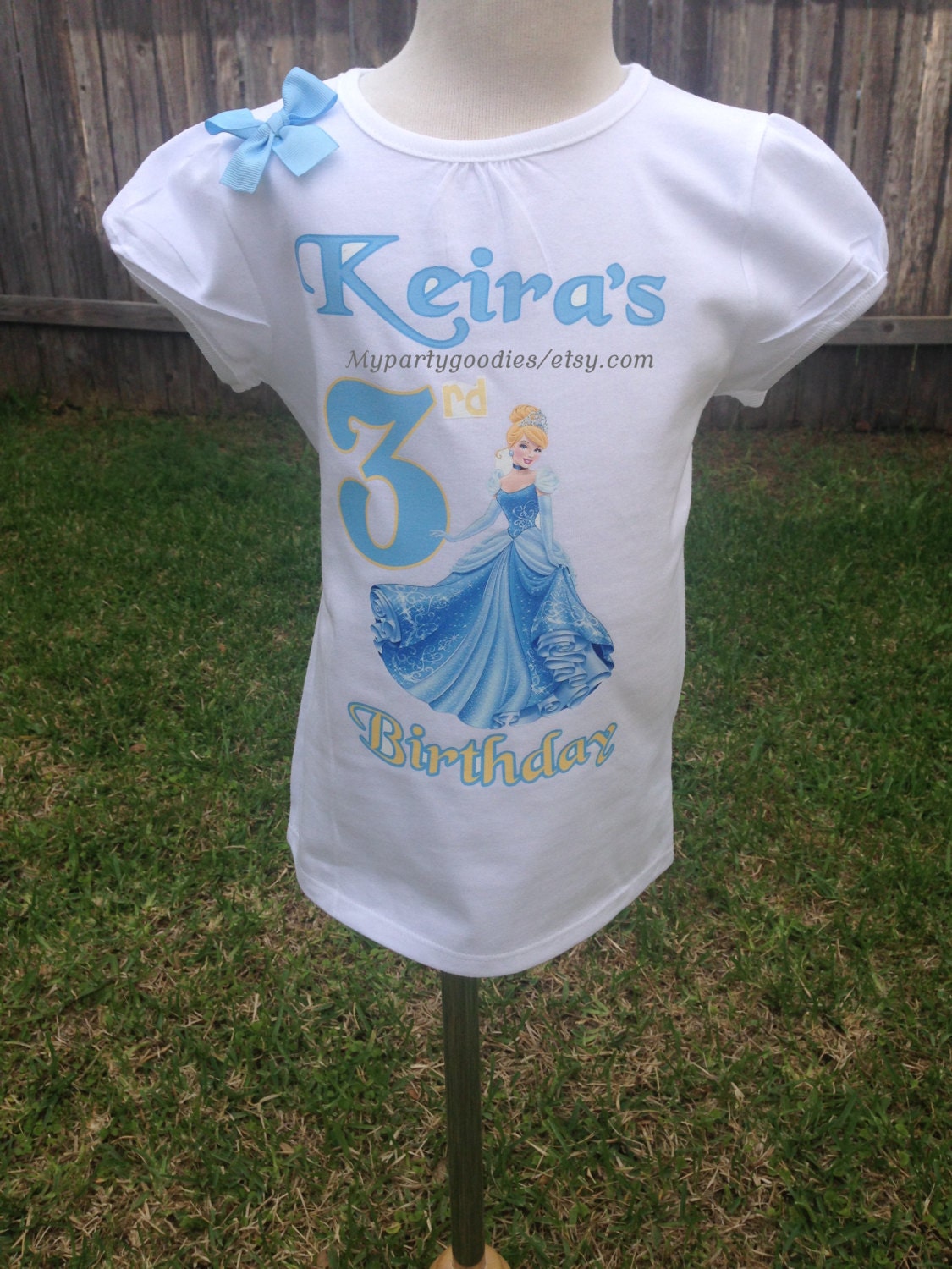 personalized cinderella birthday shirt