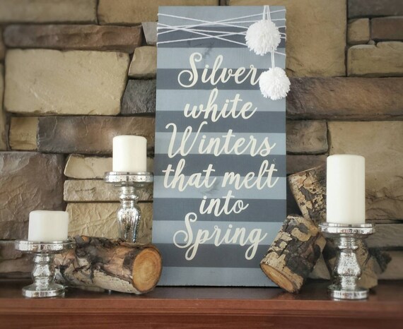 SALE Silver White Winters that Melt into by SarahBerryDesigns