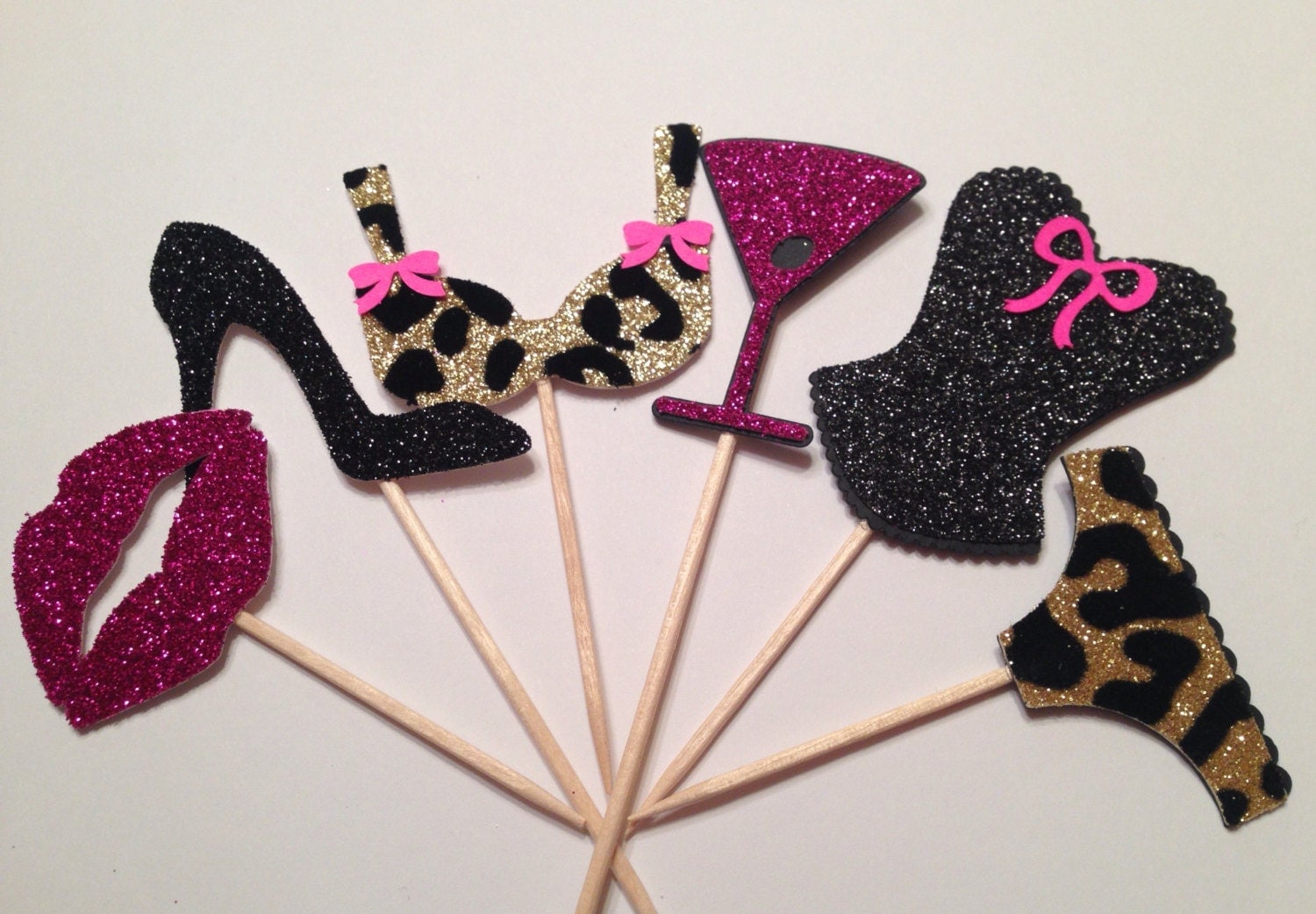 Bachelorette Cupcake Toppers Bachelorette Party Bridal
