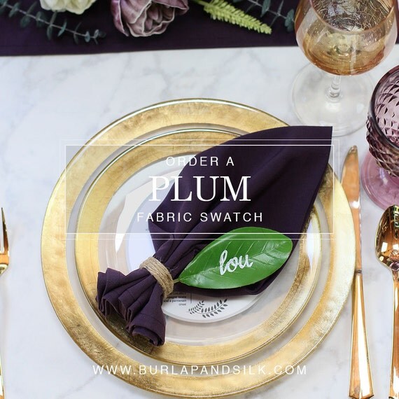 Plum Table Runner 14 X 108 inches Eggplant Wedding Table