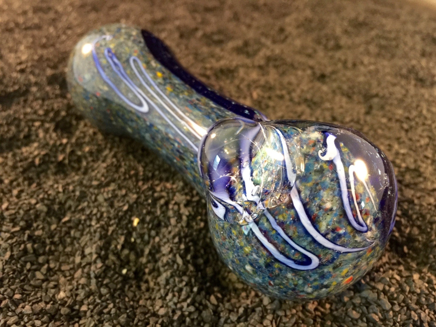 Glass Bowl Pipe Unique Hand Blown Decorative by SmokingGoodDeals