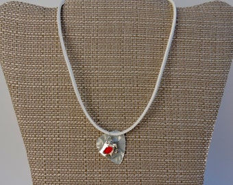 Love Charm Necklace, Guitar Pick Choker Necklace, Faux Suede Necklace