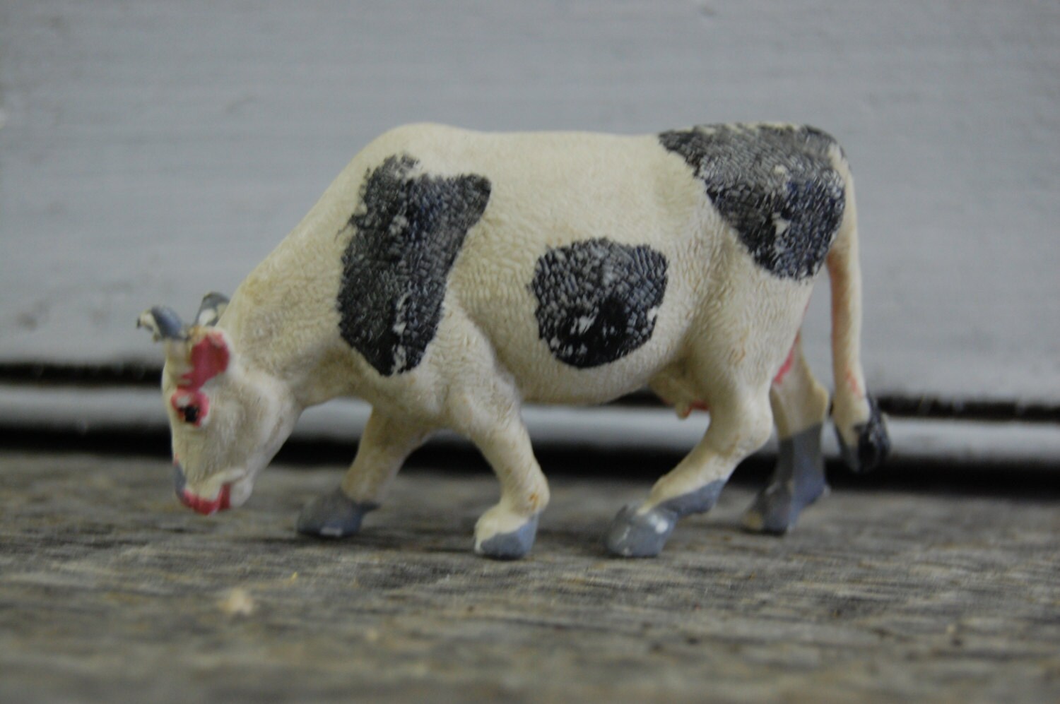 plastic cow statue