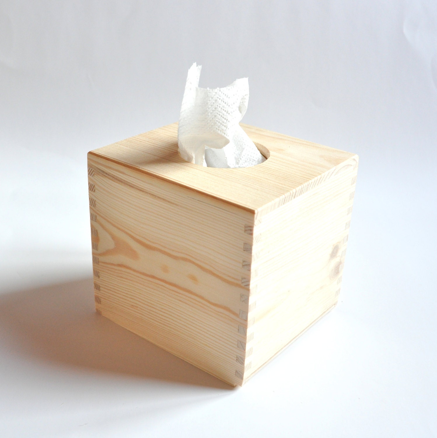 Wooden Tissue Box. Unfinished Wood Box. by SenasNaujasCraftFair