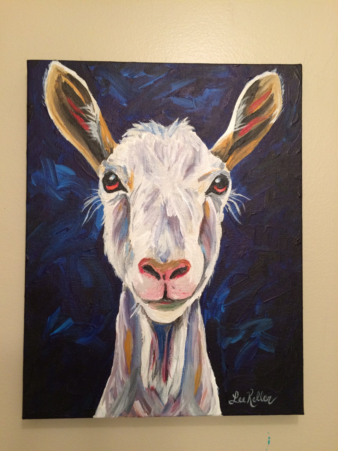 Goat Painting. Canvas goat Painting