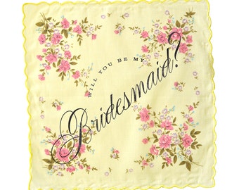 Will you be my bridesmaid Handkerchief