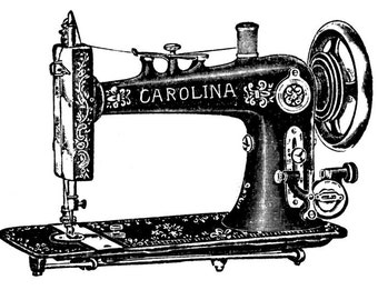Vintage sewing machine - temporary tattoo