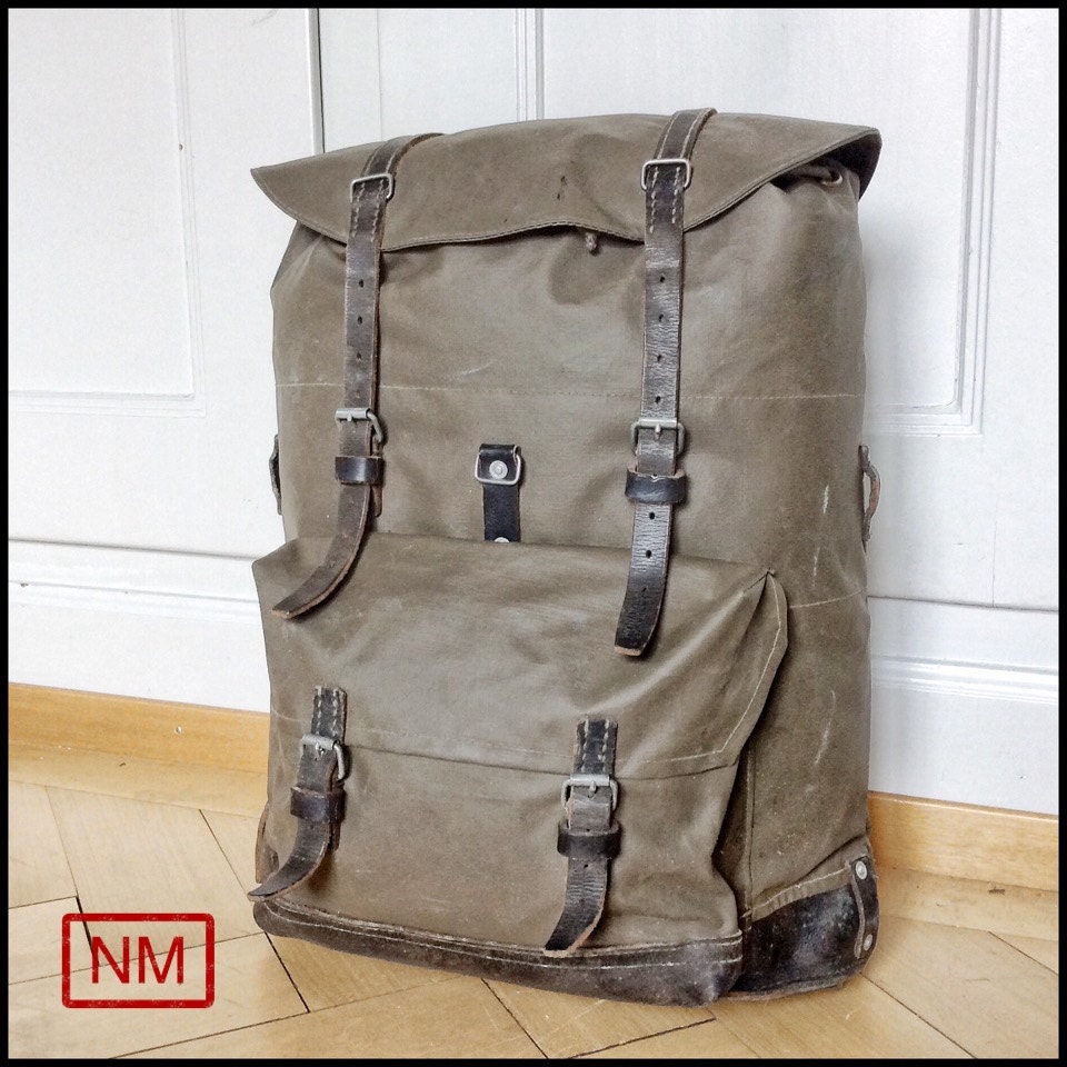 Vintage Swiss Army Backpack Rucksack of the Swiss Military